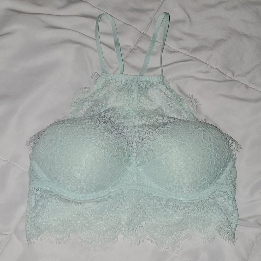 Mint lace summer bralette NWOT